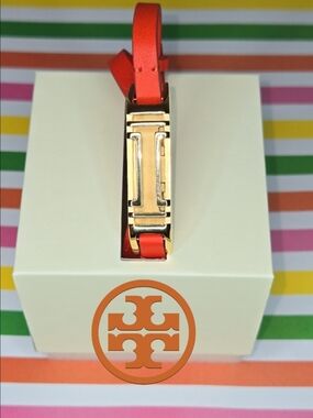 Tory Burch Double Wrap Leather Bracelet-for Fitbit Flex 2